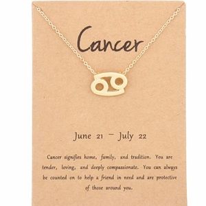 Zodiac Charm Pendant Necklace CANCER